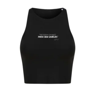 Crop top "Nejsem divné, jsem jen umělec." z kolekce léto 2026