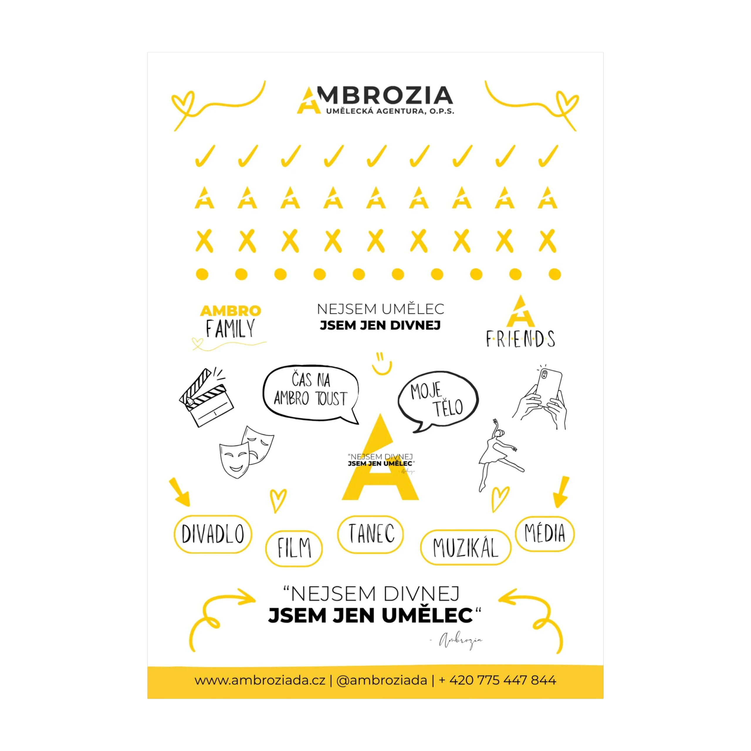 Ambroziádní samolepky do diáře